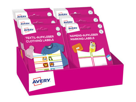 AVERY Assortiment Back-To-School Mix 2025, présentoir carton