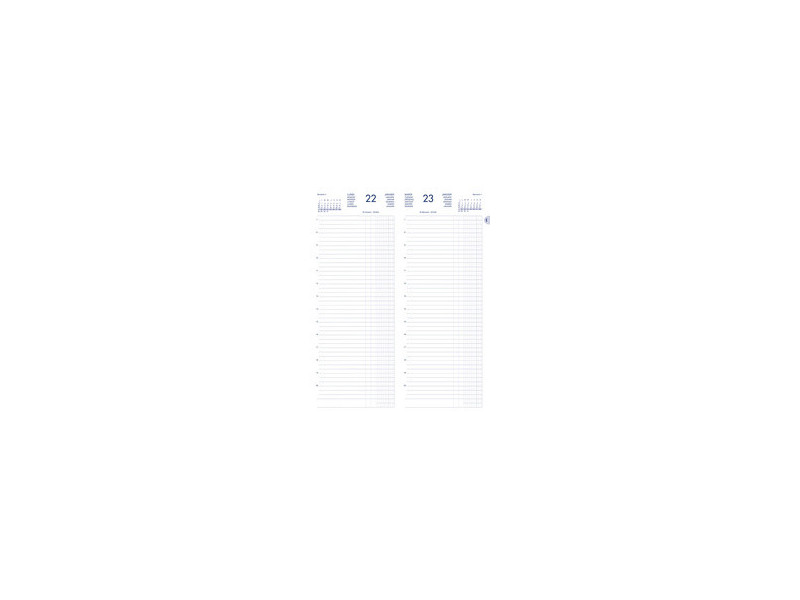 LECAS Agenda journalier Long Euros Cents, 2027, noir