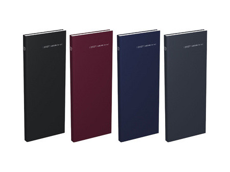 LECAS Agenda journalier Long Euros Cents, 2027, noir