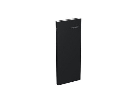 LECAS Agenda journalier Long Travers 2027, 140 x 350 mm,noir