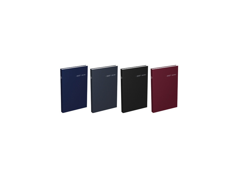 LECAS Agenda Carré 1 jour Travers 140 x 220 mm, 2027,assorti