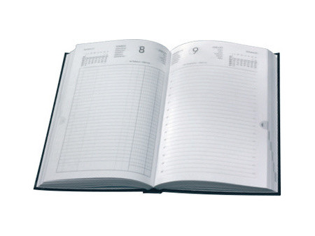 LECAS Agenda journalier Couronne EURO/Cent, 2027, noir
