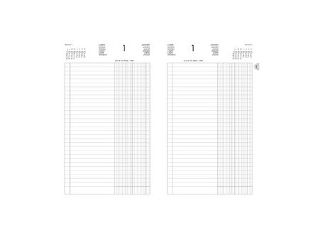 LECAS Agenda de La Banque Large, 180 x 290 mm, 2027, noir
