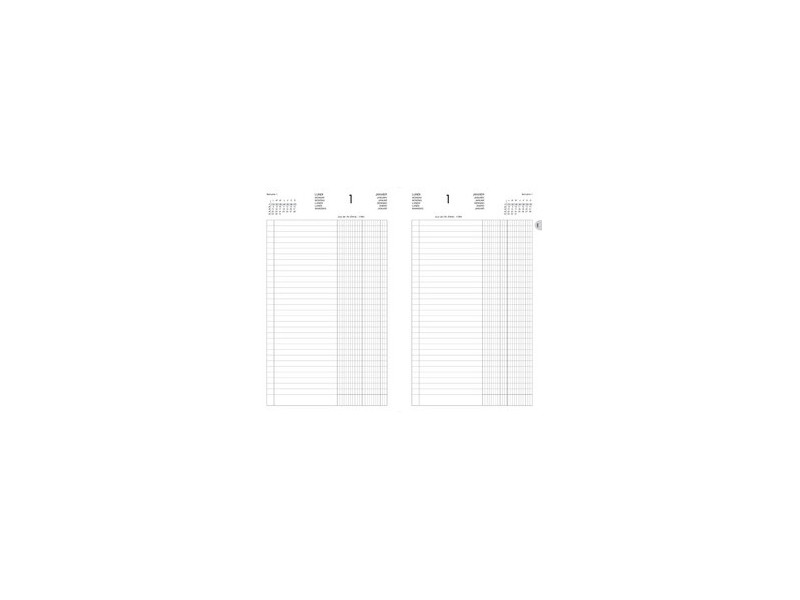 LECAS Agenda de La Banque Large, 180 x 290 mm, 2027, noir