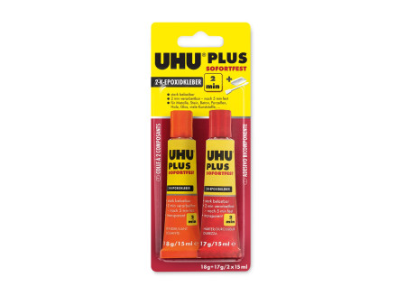UHU colle a 2 composants PLUS SOFORTFEST, tube de 35 g,