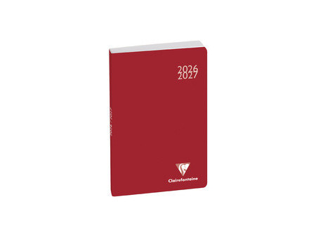 Clairefontaine Agenda scolaire Work & After 2026/2027, rouge