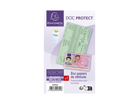 EXACOMPTA Etui de poche multi-usage, 1 volet, 75 x 120 mm
