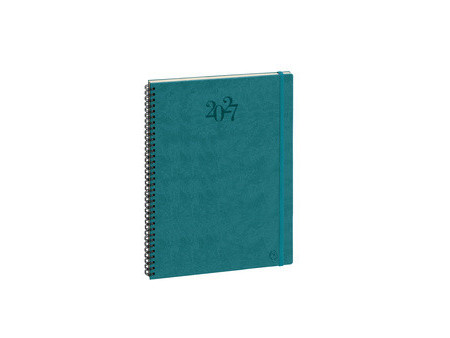 EXACOMPTA Agenda de bureau 'Eurotime 29S', 2027, bleu canard