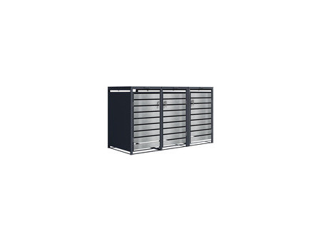 phoenix Abri de poubelle GB33320AAK, 3 portes, anthracite