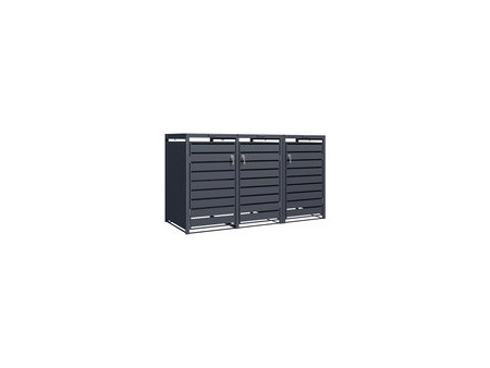 phoenix Abri de poubelle GB33320AAK, 3 portes, anthracite