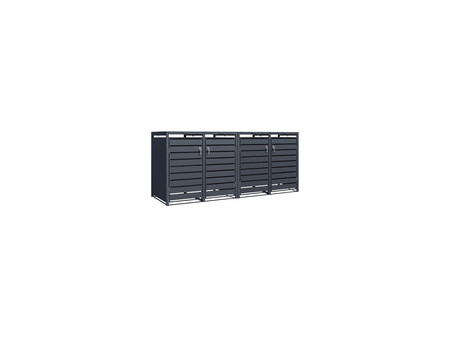 phoenix Abri de poubelle GB44260AAK, 4 portes, anthracite