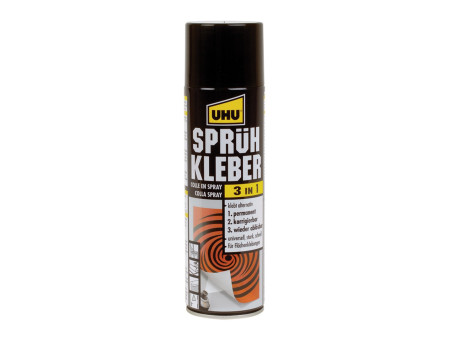 UHU Colle aérosol 3 en 1, redécollable, spray de 500 ml