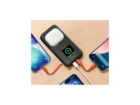 LogiLink Powerbank magnétique, 10.000 mAh, USB-A/USB-C
