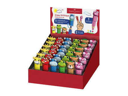 FABER-CASTELL Capuchon Grippy, présentoir de 36