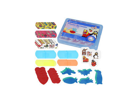 FIRST AID ONLY Pansement pour enfants, boîte plastique de 45