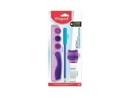 Maped Kit KIDY learn CONCENTRATION, 4 pièces, carte blister