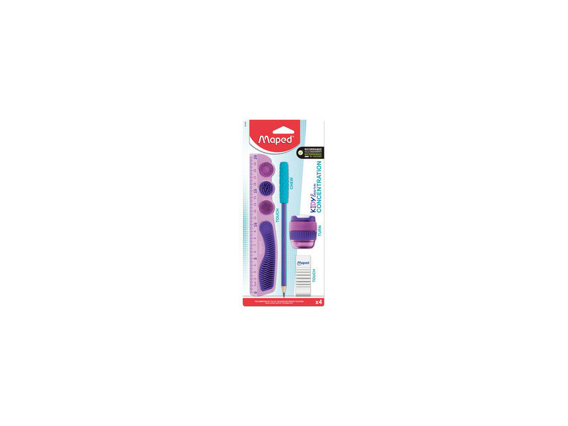 Maped Kit KIDY learn CONCENTRATION, 4 pièces, carte blister