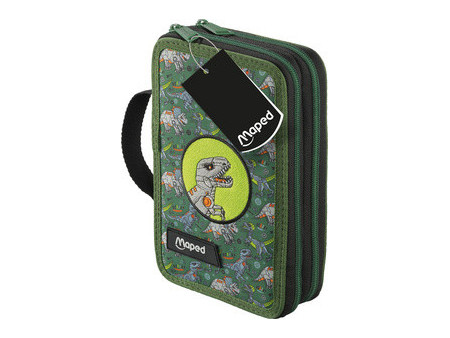 Maped Étui scolaire double Licorne, polyester, garni, rose