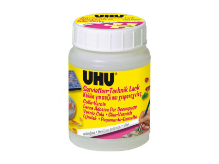UHU colle-vernis pour serviettes, aspect satiné, contenu: