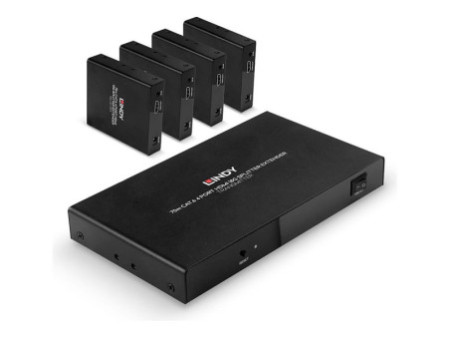 LINDY 70m Cat.6 4 Port HDMI 18G Splitter