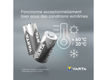 VARTA Pile photo, CR2 'LITHIUM', 3,0 V, blister de 2,