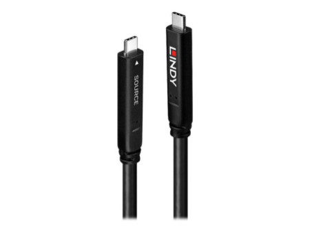 LINDY 10m USB 3.2 Gen 1 & DP 1.4 Type C