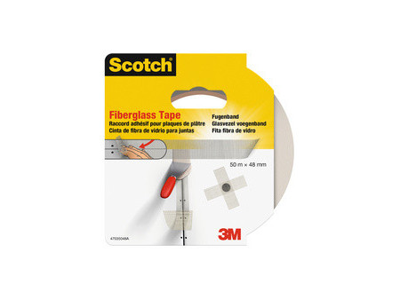 Scotch Ruban adhésif pour plâtre, 48 mm x 50 m, blanc