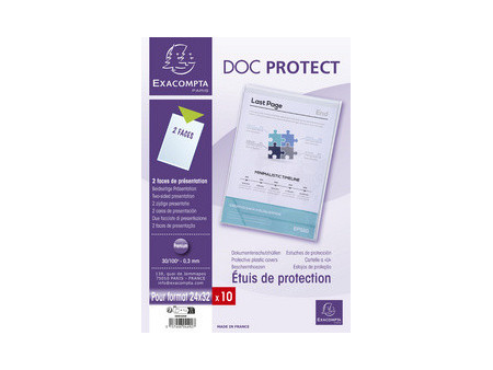EXACOMPTA Etui de protection Doc Protect, A5, PVC