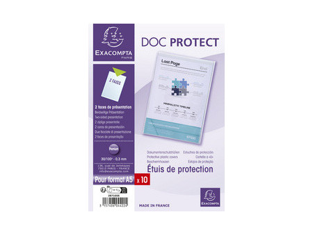 EXACOMPTA Etui de protection Doc Protect, A5, PVC