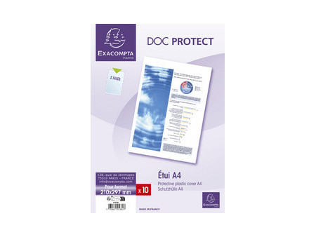 EXACOMPTA Etui de protection Doc Protect, A5, PVC