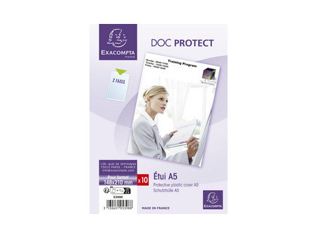 EXACOMPTA Etui de protection Doc Protect, A5, PVC