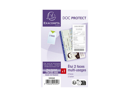 EXACOMPTA Etui de protection Doc Protect, A5, PVC