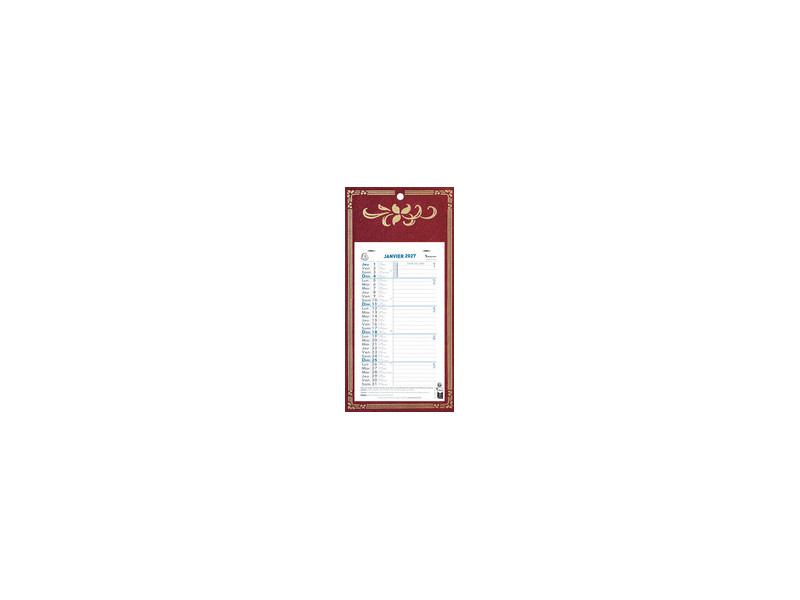 EXACOMPTA Calendrier mural, 130 x 230 mm, fond Skytos, 2027