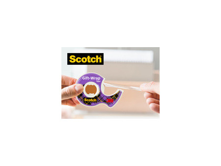 Scotch Ruban adhésif pour cadeaux GiftWrap, dévidoir, promo
