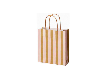 folia Sac en papier 'STRIPES AMORE', taille: S