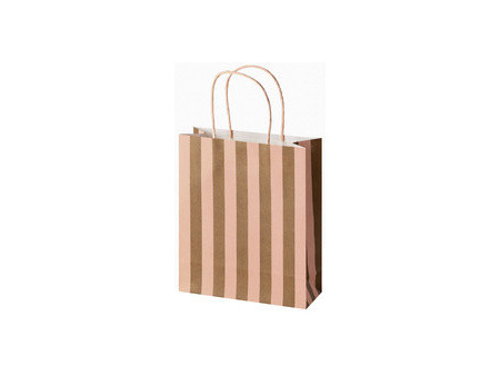 folia Sac en papier 'STRIPES GLOW UP', taille: S
