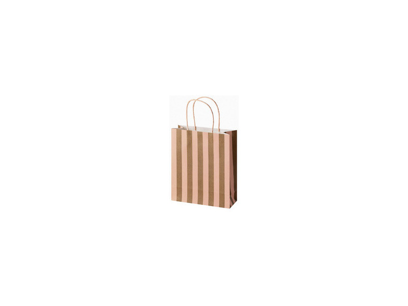 folia Sac en papier 'STRIPES GLOW UP', taille: S
