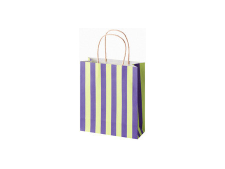 folia Sac en papier 'STRIPES GLOW UP', taille: S