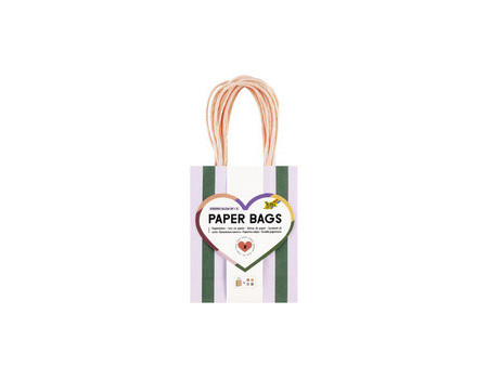 folia Sac en papier 'STRIPES GLOW UP', taille: M