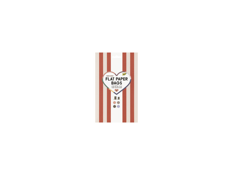 folia Sachet plat Flat Paper Bags Stripes 'AMORE'