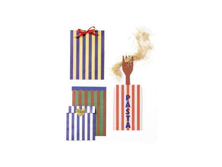 folia Sachet plat Flat Paper Bags Stripes 'AMORE'