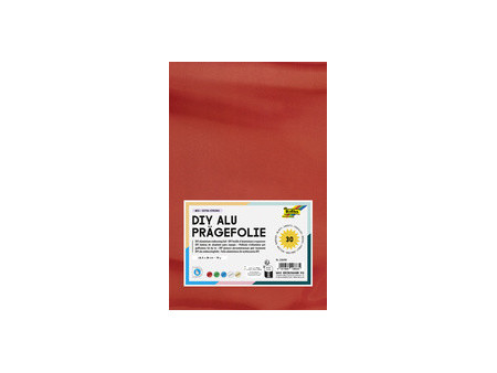 folia Métal à repousser, 185 x 290 mm, 30 feuilles, assorti