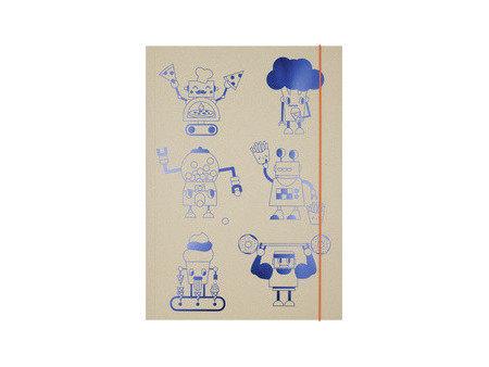 folia Carton à dessins 'Hungry Robots', carton, A3