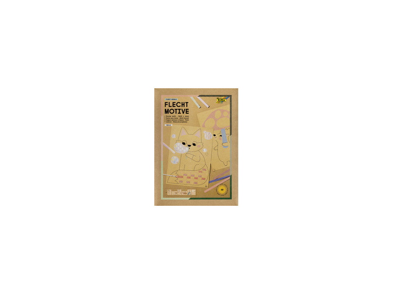 folia Motifs à tresser Animaux de la forêt, A4, 48 pièces
