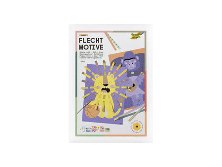 folia Motifs à tresser Animaux de la forêt, A4, 48 pièces
