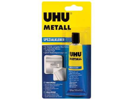 UHU Colle de contact METALL, tube de 30 g, colle de contact