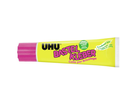 UHU Colle de bricolage, sans solvant, 90 g, tube vertical