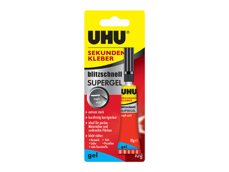 UHU Colle instantanée blitzschnelle SUPERGEL, 3 g,