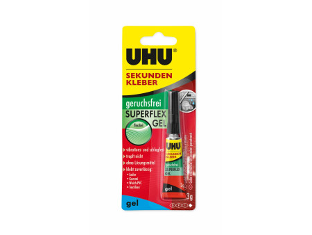 UHU colle instantanée FLEX GEL, tube de 3 g