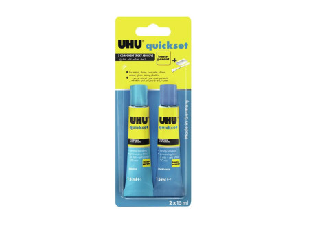 UHU Colle à 2 composants plus adhérence rapide, tube de 35 g